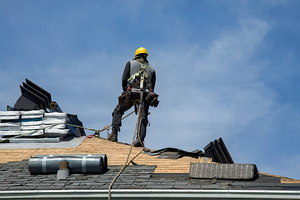 Professional Roof Replacement technician working in Mosby, MT